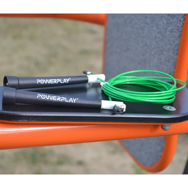 Швидкісна скакалка POWERPLAY 4202 Ultra Зелена (2,9м)