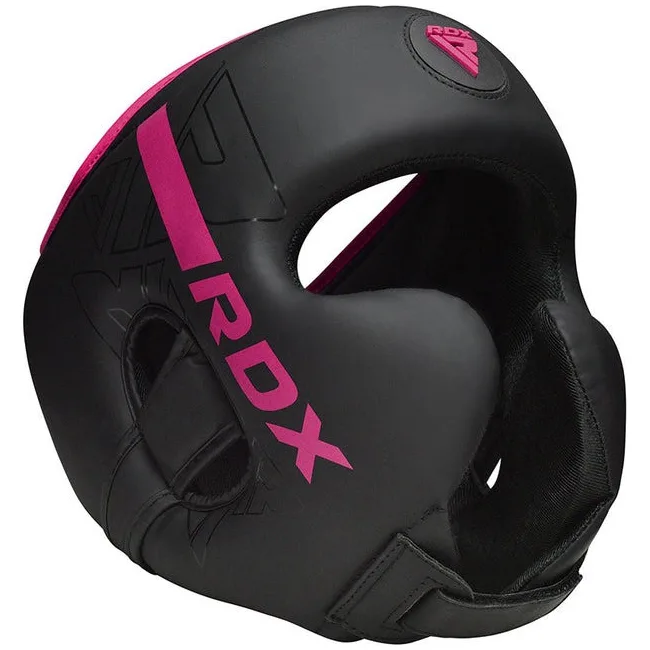 Боксерський шолом RDX F6 KARA Matte Pink M