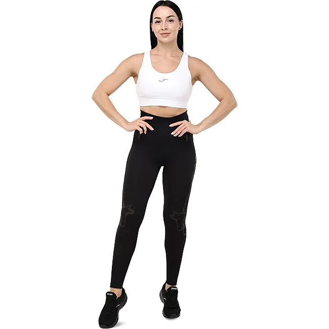 Лосины леггинсы спортивные женские JOMA INDOOR GYM 902892-100 (Черный)