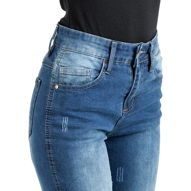 Женские мотоджинсы W-TEC Panimali - синие/XXL