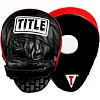 Лапи боксерські TITLE Boxing Incredi-Ball Leather Punch Mitts 2.0 Black/Red