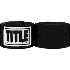 Бинти для боксу TITLE Boxing Semi Elastic 210" Extra Long Black