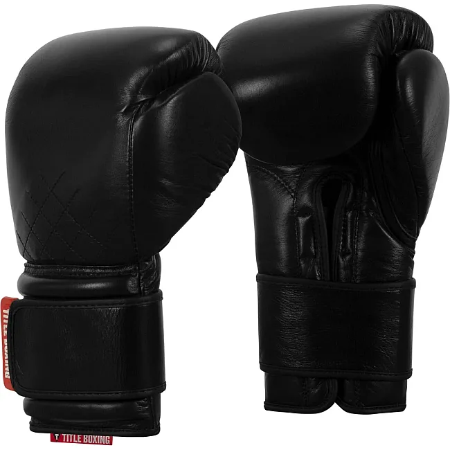 Боксерські рукавиці TITLE Boxing Ko-Vert Training Boxing Gloves Black 14 oz
