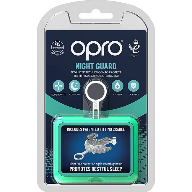 Ночная капа от бруксизма (от скрежета зубами) OPRO взрослая (возраст 11+) Clear (art.869002)