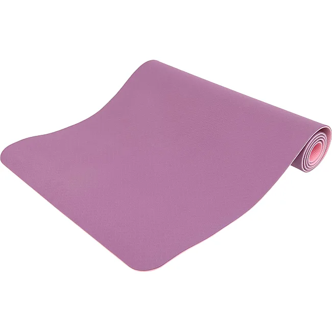 Коврик для йоги и фитнеса TPE двухслойный SP-PLANETA FI-3046-650 183x61x0,6см (Оранжевый-черный)