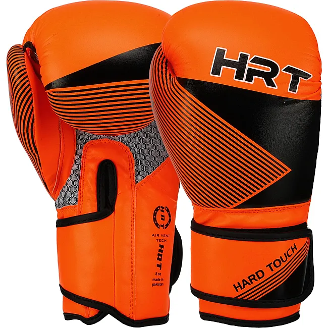 Перчатки для бокса детские PU HARD TOUCH BO-7709 (Оранжевый-черный)
