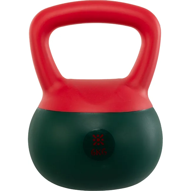 Гиря мягкая BLOOM SOFT KETTLEBELL LB7012-6 вес 6кг (Красный-зеленый)