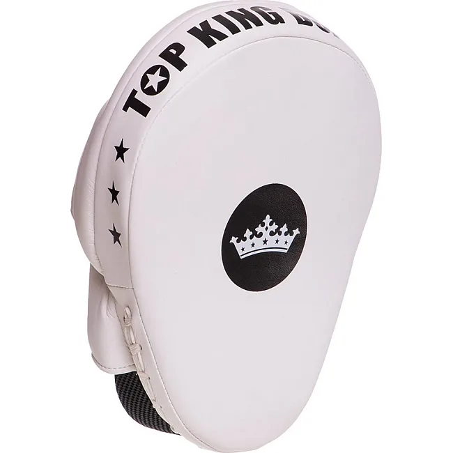 Лапа боксерская изогнутая тренировочная кожа TOP KING Super TKFMS 26x18x9см 2штуки (Красный)