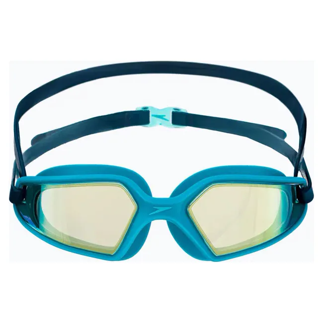 Детские очки для плавания Speedo HYDROPULSE MIRROR GOG JU бирюзовый, черный OSFM