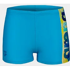 Плавки-боксеры для мальчиков Arena LIGHT TRICKS SWIM SHORT голубой, салатовый, синий