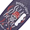 Пенни борд Penny Board круизер пластиковый со светящимися колесами и ручкой для переноски 24