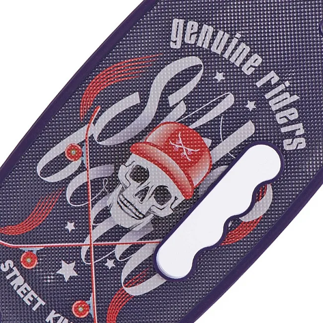 Пенни борд Penny Board круизер пластиковый со светящимися колесами и ручкой для переноски 24