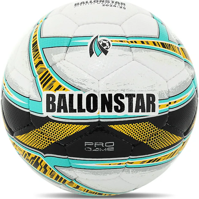 Футбольный мяч BALLONSTAR FB-4403 №5 PU (Белый-желтый)