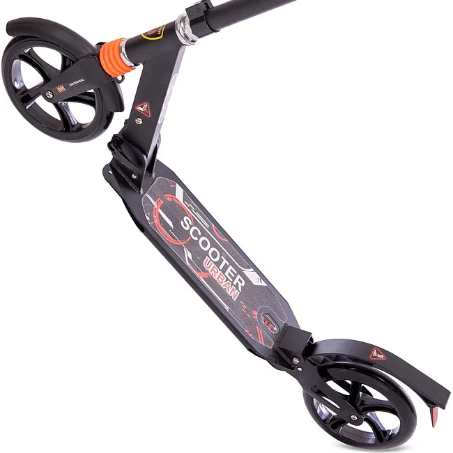 Самокат городской двухколесный складной XINZ SCOOTER 116-A (Черный)