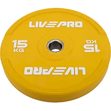 Бамперный диск резиновый LiveUp LP8332-15 ø50.5мм 15кг