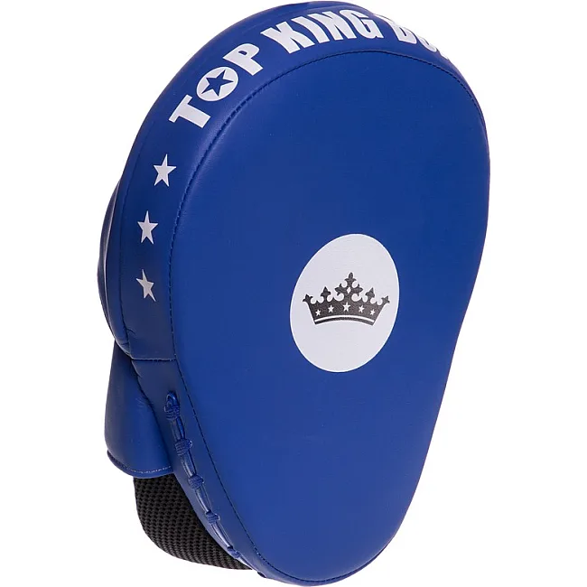 Лапа боксерская изогнутая тренировочная кожа TOP KING Super TKFMS 26x18x9см 2штуки (Красный)