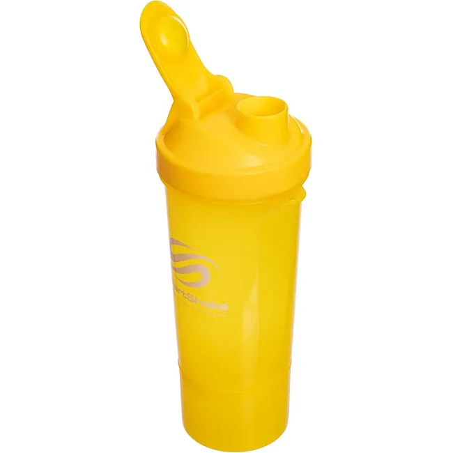 Шейкер для спортивного питания с отсеком для протеина SMART SHAKER SLIM FI-5054 400+100мл (Желтый)