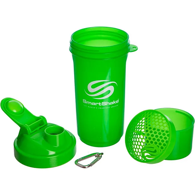 Шейкер для спортивного питания с отсеком для протеина SMART SHAKER SLIM FI-5054 400+100мл (Желтый)
