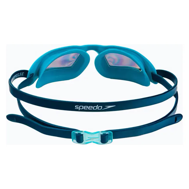 Детские очки для плавания Speedo HYDROPULSE MIRROR GOG JU бирюзовый, черный OSFM