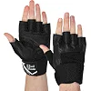 Перчатки для воркаута кожа HARD TOUCH BC-9527 (Черный)