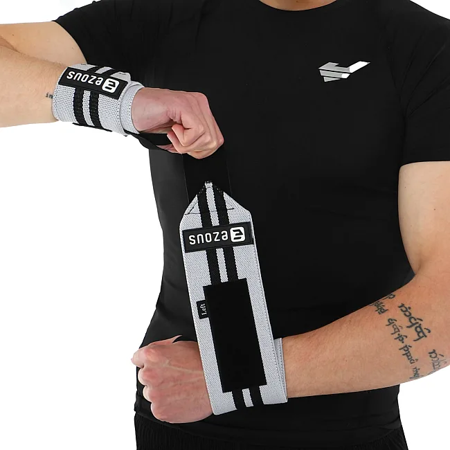 Кистові бинти
 STRENGTH WRIST WEIGHTLIFTING WRAPS EZOUS C-03 2штуки (Чорний-сірий)