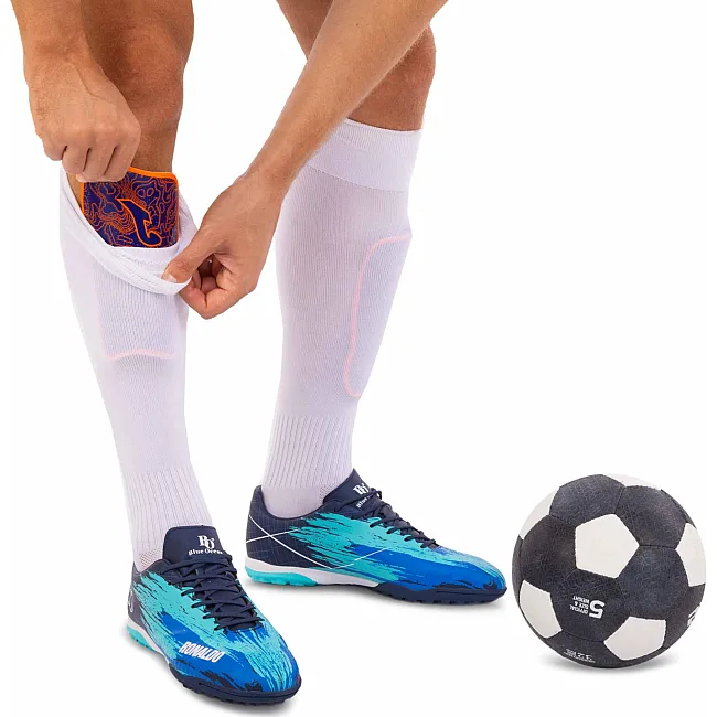 Щитки для футболу
 JOMA

 PANTHER 401678-320 (Темно-синій-оранжевий)