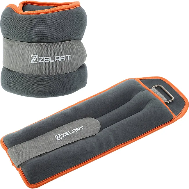 Утяжелители для ног и рук
 ZELART
 FI-5733-4 2x2кг (Серый-оранжевый)