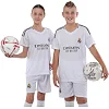 Футбольна форма дитяча із символікою клубу REAL MADRID домашня 2024 SP-SPORT CO-3755 125-160см