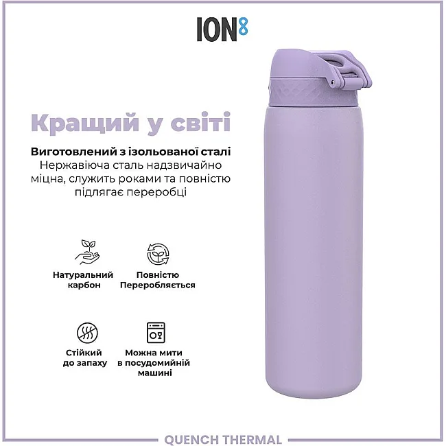 Бутылка для воды металлическая вакуумная ION8 920 мл. Vacuum Insulated, Periwinkle
