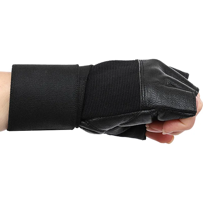 Перчатки для воркаута кожа
 HARD TOUCH BC-9527 (Черный)