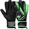 Вратарские перчатки профессиональные с защитой пальцев SOCCERMAX GK-4316 7-11 (Черный-зеленый)