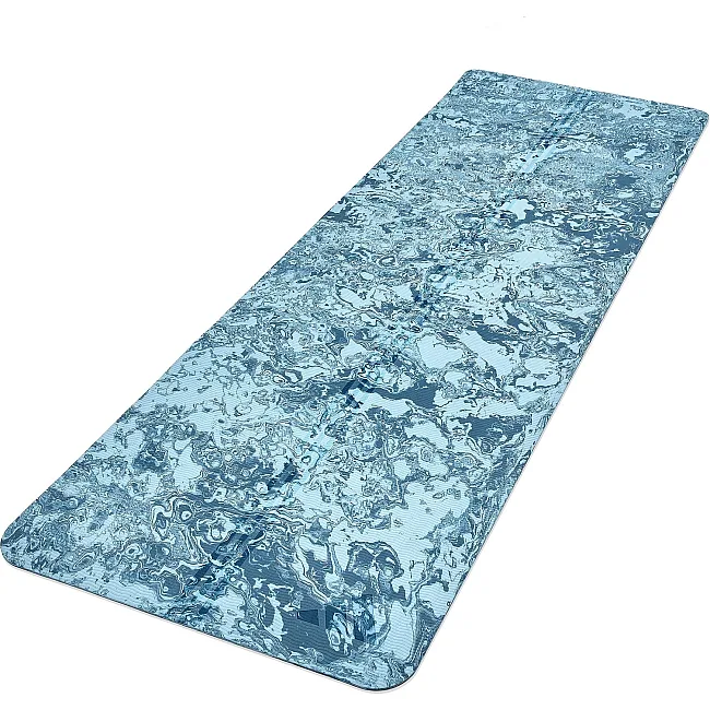 Коврик для йоги Adidas Camo Yoga Matte голубой 176 х 61 х 0,5 см