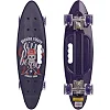 Пенни борд Penny Board круизер пластиковый со светящимися колесами и ручкой для переноски 24" SP-SPORT HB-31B-2 темно-фиолетовый