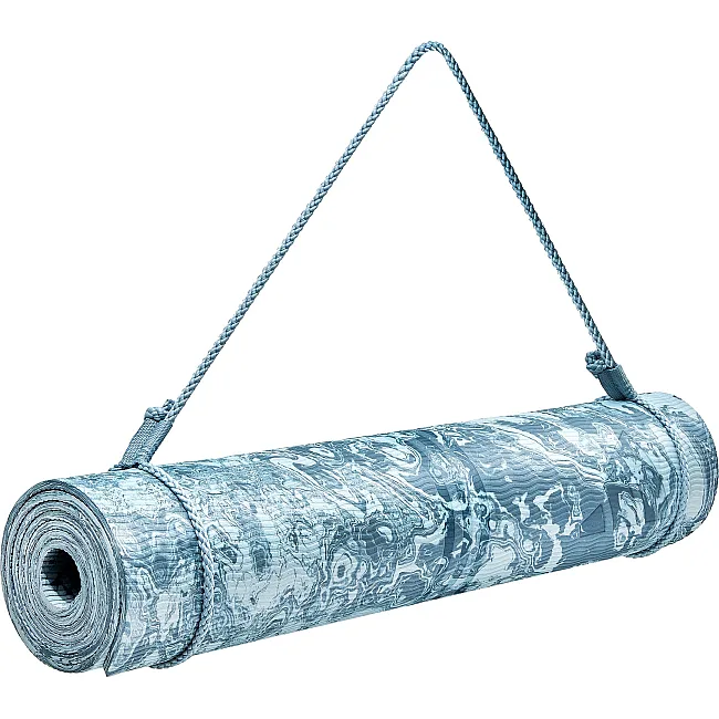 Коврик для йоги Adidas Camo Yoga Matte голубой 176 х 61 х 0,5 см