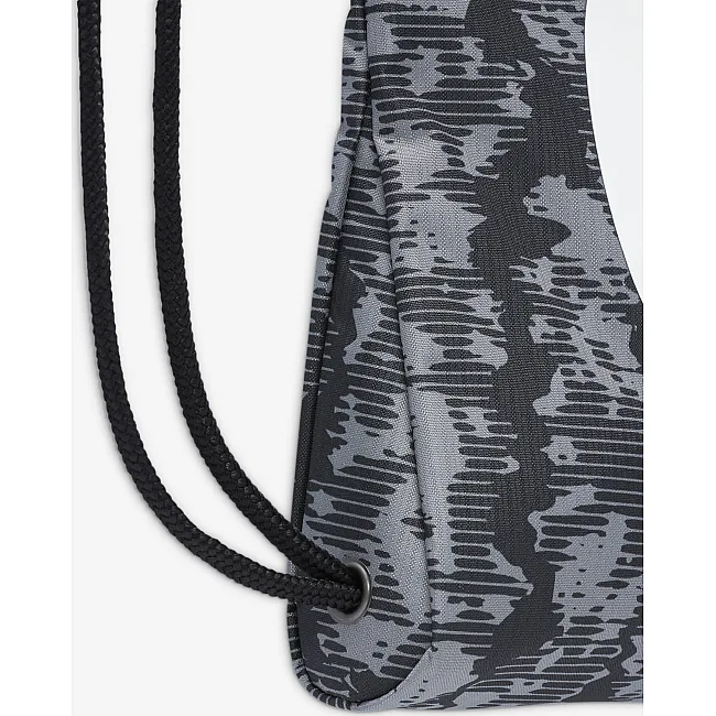 Рюкзак-мешок Nike Y NK DRAWSTRING - CAT AOP FA24 черный 12L, серый 35х46 см