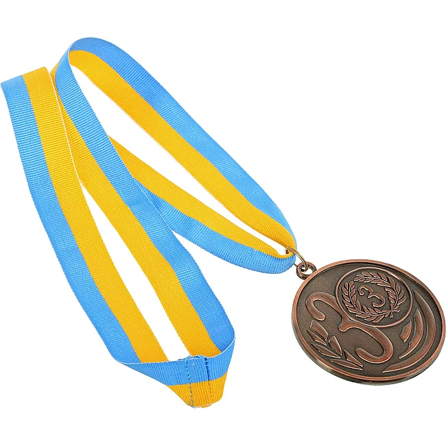 Медаль спортивная с лентой SP-SPORT
 WREATH C-1489-7 ø7см (Золотой)