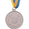 Заготовка медали спортивной с лентой SP-SPORT
 UKRAINE с украинской символикой C-3241 ø5см (Золотой)