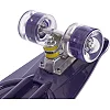 Пенни борд Penny Board круизер пластиковый со светящимися колесами и ручкой для переноски 24