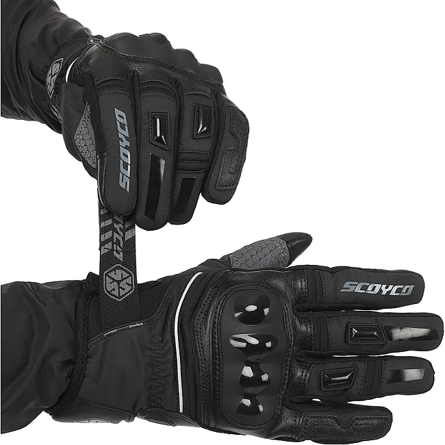 Мотоперчатки SCOYCO Waterproof Sensor Touch MC94 (Черный)