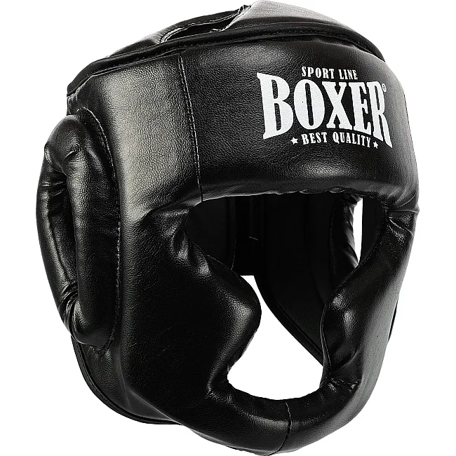 Тренировочный шлем для бокса
 искусственная кожа BOXER

 NEW 2036-N (Синий)