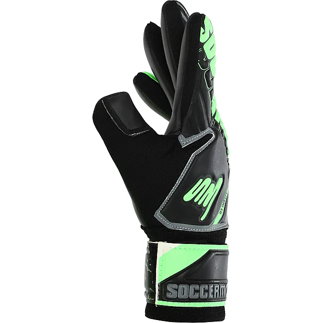 Вратарские перчатки
 профессиональные с защитой пальцев SOCCERMAX GK-4316
 7-11 (Черный-зеленый)