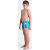 Плавки-боксеры для мальчиков Arena LIGHT TRICKS SWIM SHORT голубой, салатовый, синий