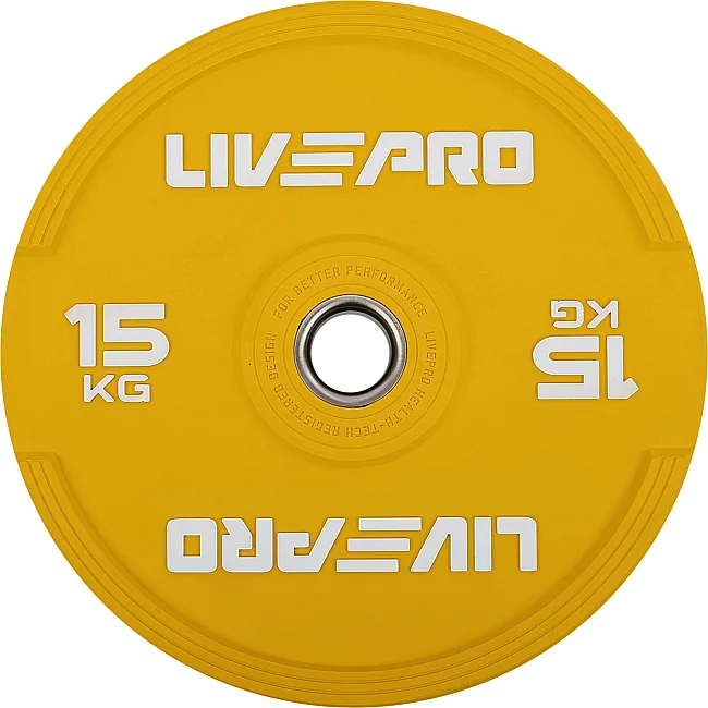 Бамперный диск резиновый

 LiveUp LP8332-15 ø50.5мм 15кг