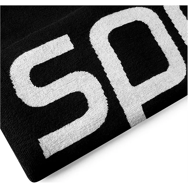 Рушник Speedo LOGO TOWEL AU чорний, білий 75 х 145 см