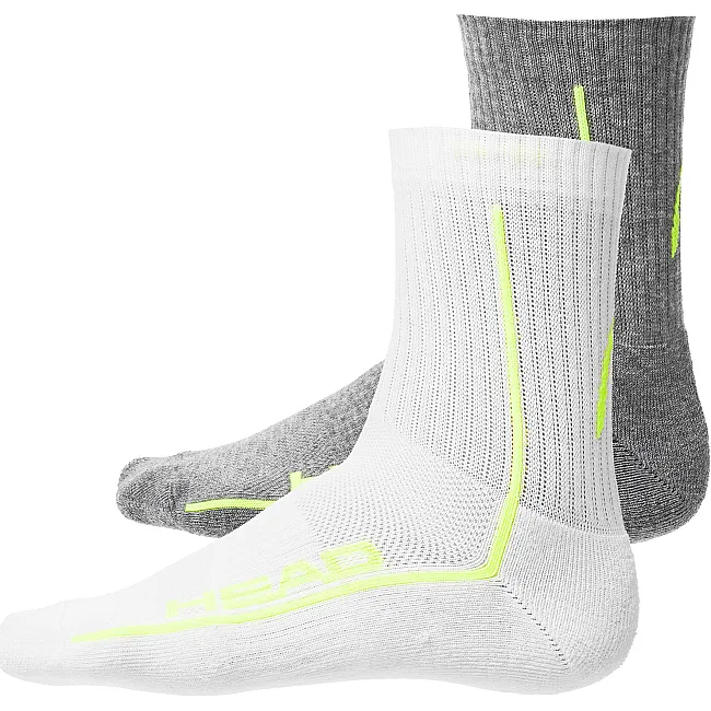 Шкарпетки Head ALL SPORTS PERFORMANCE SHORTCREW 2P сірий, білий