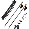 Палки для скандинавской ходьбы PowerPlay 9111 Lykke Black/White 80-135 см (пара) + 2-е пары сапог +