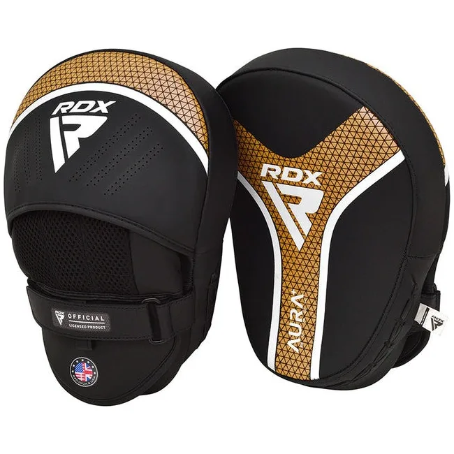 Лапы боксерские RDX FOCUS PAD AURA PLUS T-17 Black Golden