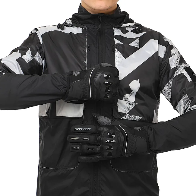 Мотоперчатки SCOYCO Waterproof Sensor Touch MC94 (Черный)