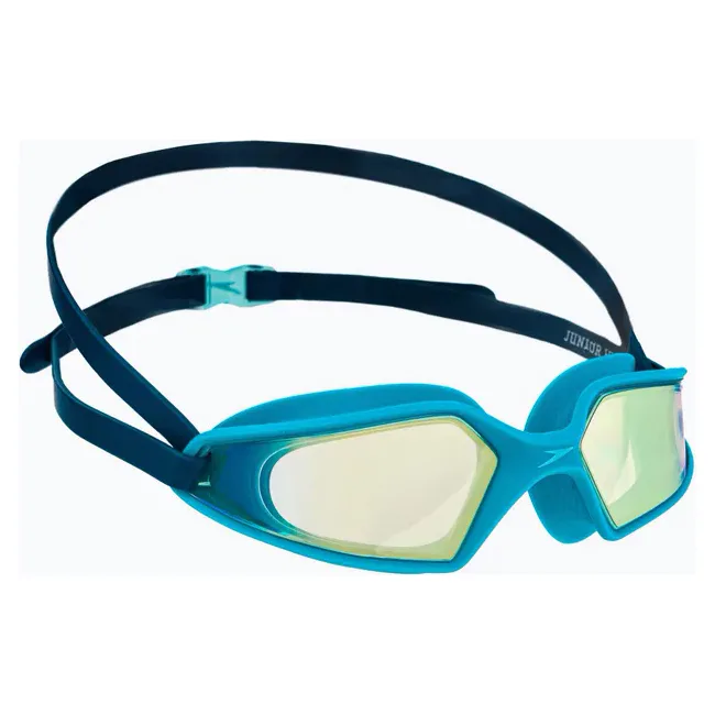 Детские очки для плавания Speedo HYDROPULSE MIRROR GOG JU бирюзовый, черный OSFM