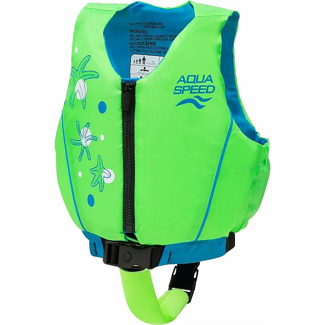 Детский жилет для плавания Aqua Speed Swim Star 61131 бирюзовый, салатовый 15-19 кг